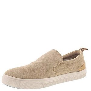 Toms travel lite slip-on Desert Tan shaggy suede NEW size 10